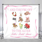 Aperturee - Aperturee Kentucky Derby Romantic Custom Bridal Shower Backdrop